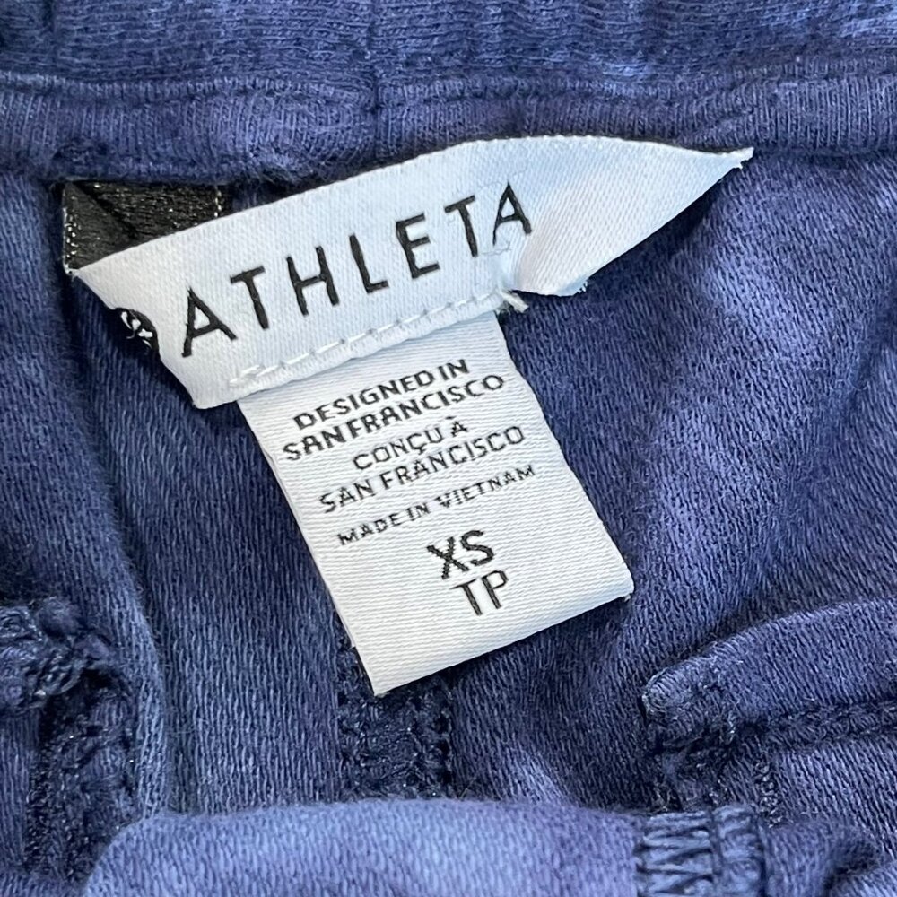 Athleta Farallon‎ Jogger Women's Size XS Tie Dye Print Blue Semi Fitted Cotton - Picture 9 of 13